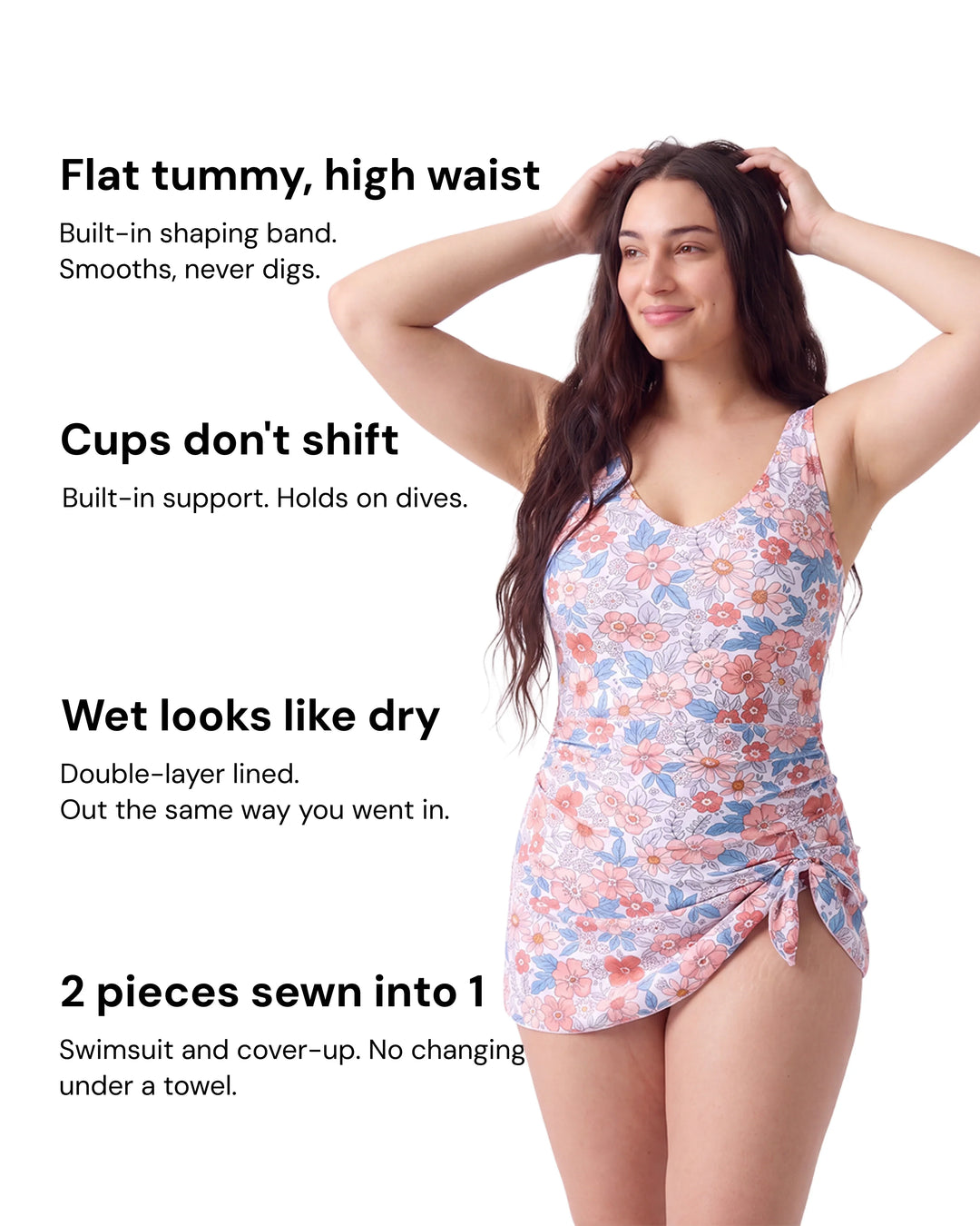 HeyDress 2-in-1 Sculpting Swim Dress