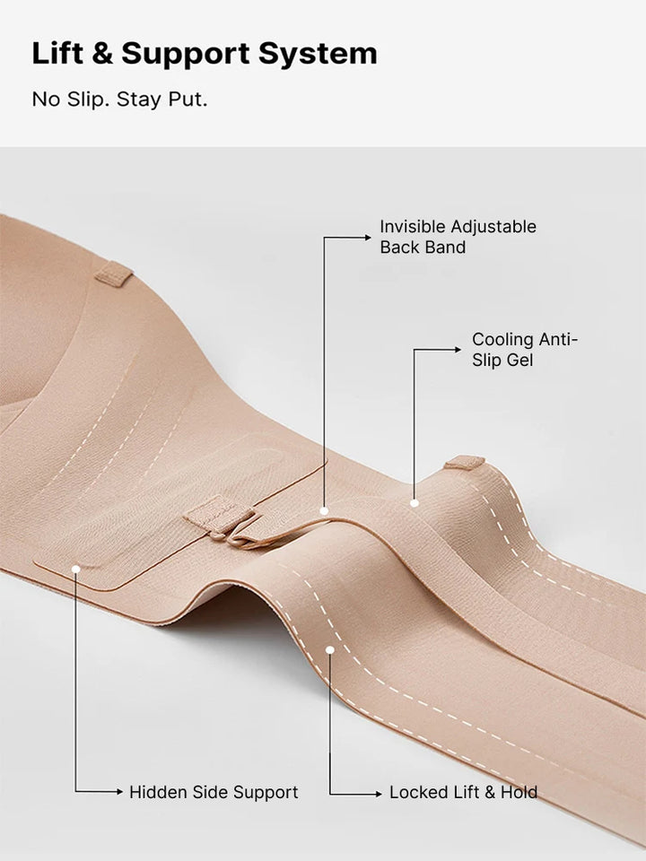 OwBra Strapless Front Closure Push-Up Bra