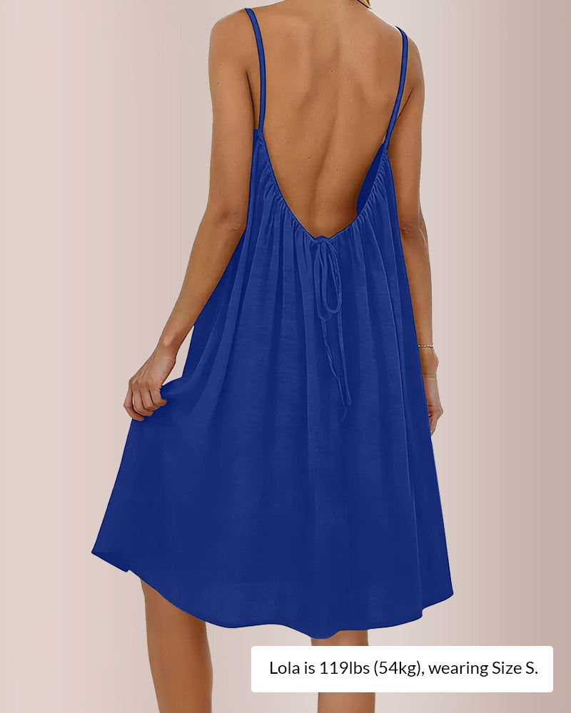 Hema Backless Cami Short Dress