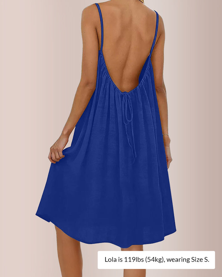 Hema Backless Cami Short Dress