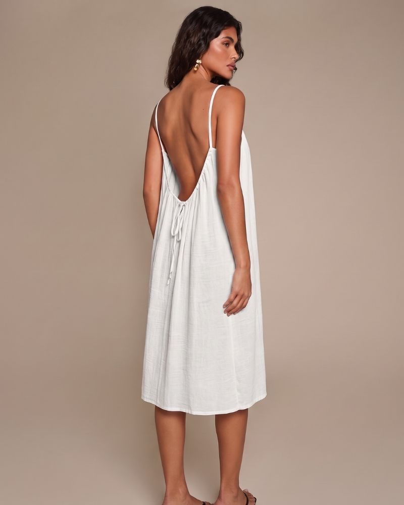 Hema Backless Cami Short Dress