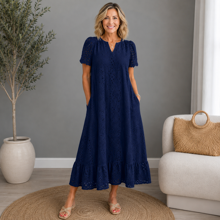 Annet Cutout V-Neck Maxi Dress