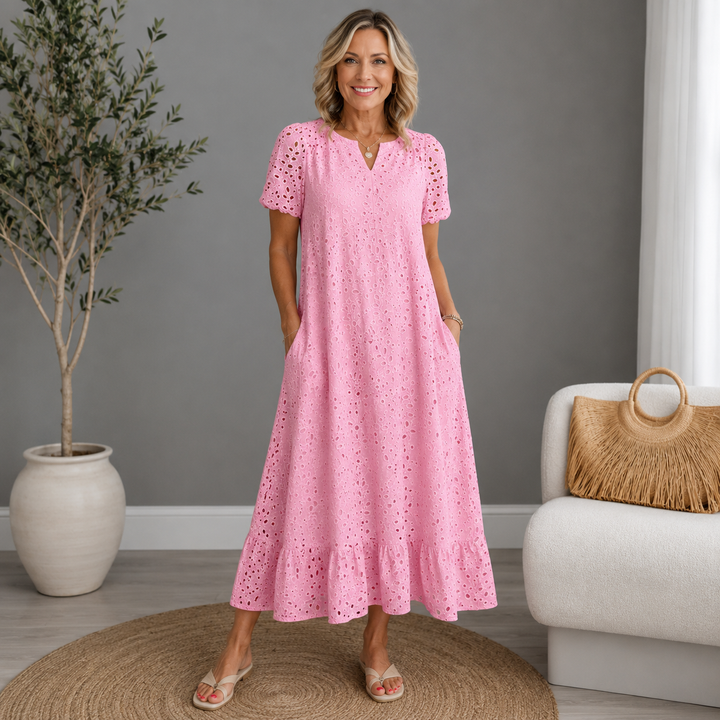 Annet Cutout V-Neck Maxi Dress