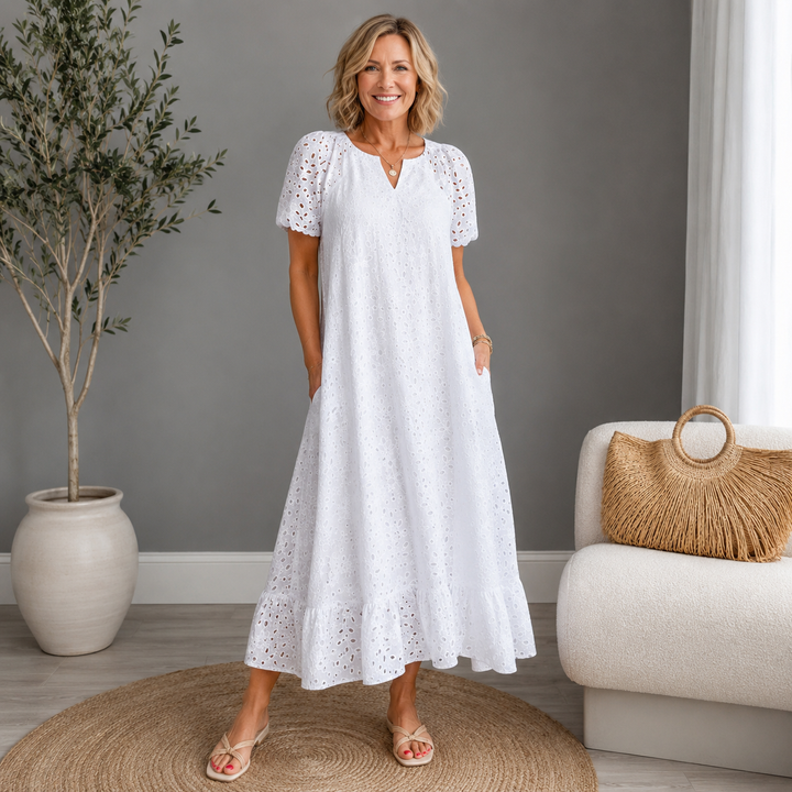 Annet Cutout V-Neck Maxi Dress