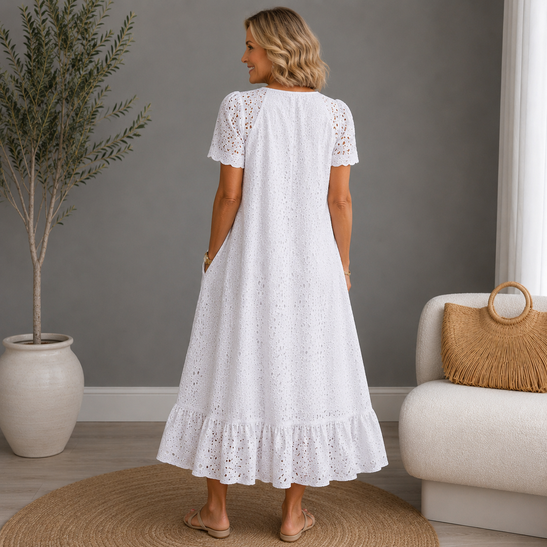 Annet Cutout V-Neck Maxi Dress