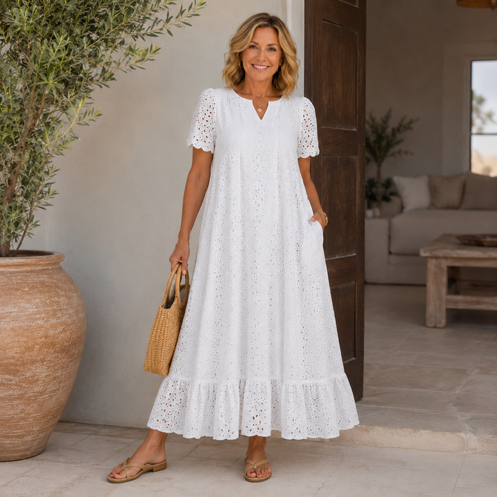 Annet Cutout V-Neck Maxi Dress